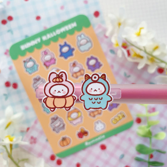 Bunny Halloween | Matte Vinyl Sticker sheets
