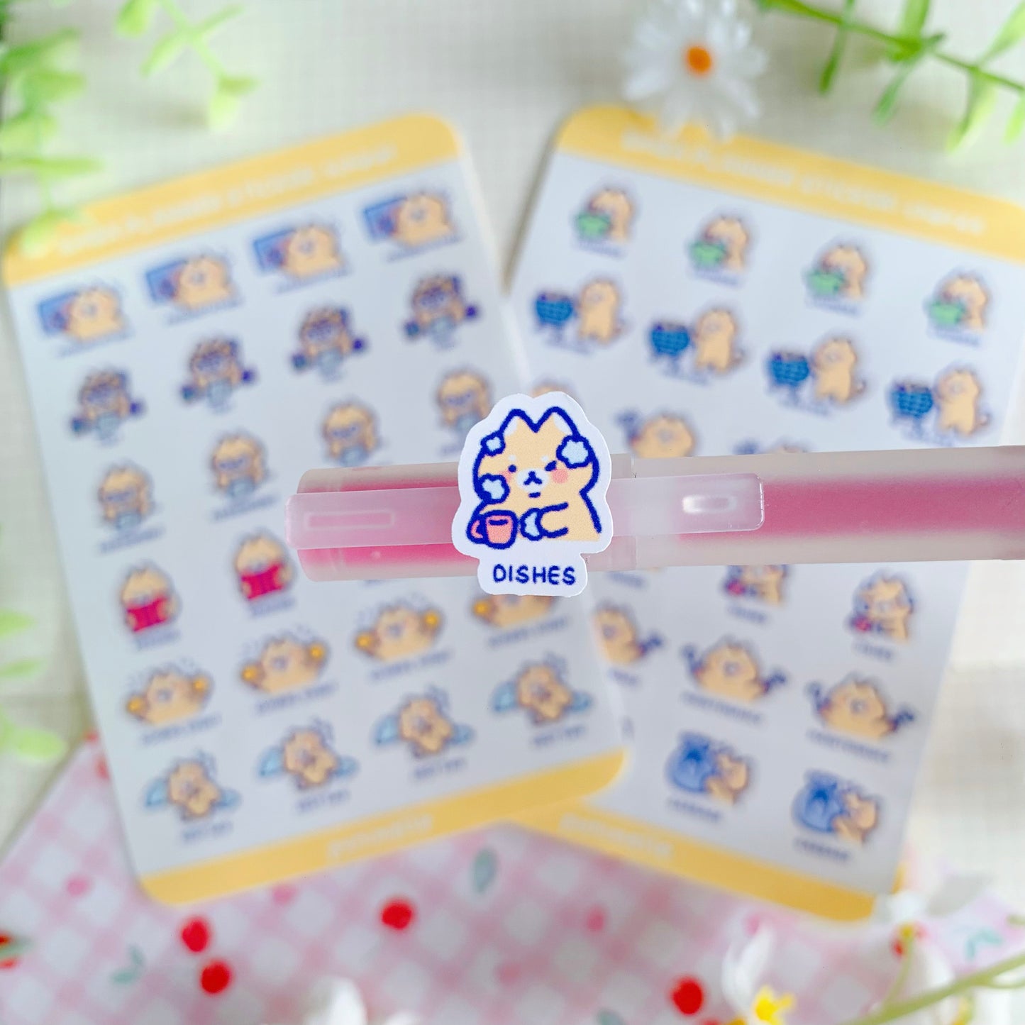 Shiba Planner Stickers | Matte Vinyl Sticker sheets
