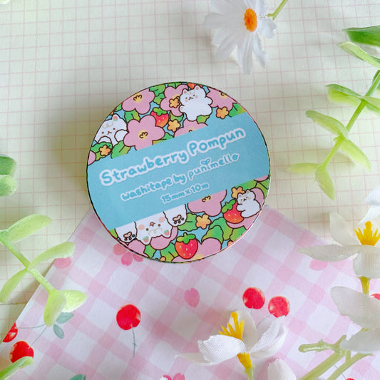 Strawberry Pompun | Washi Tape (Only Available to Canada Customers)