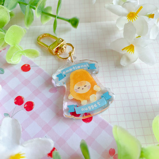 Emotional Nugget | Mini Sparkly Acrylic Charm | 1.5 inch