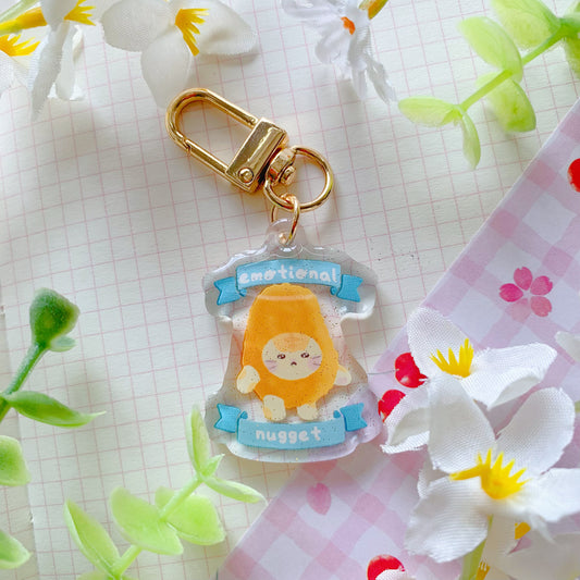 Emotional Nugget | Mini Sparkly Acrylic Charm | 1.5 inch