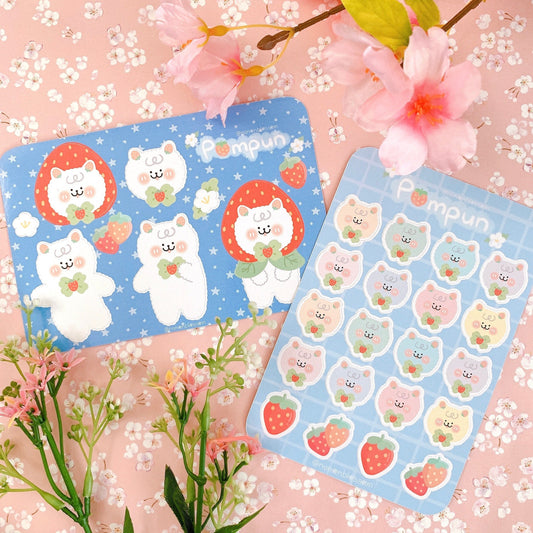 Pompun | Original Character | Matte Vinyl Sticker sheets