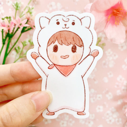 BTS in onesies | Vinyl Stickers