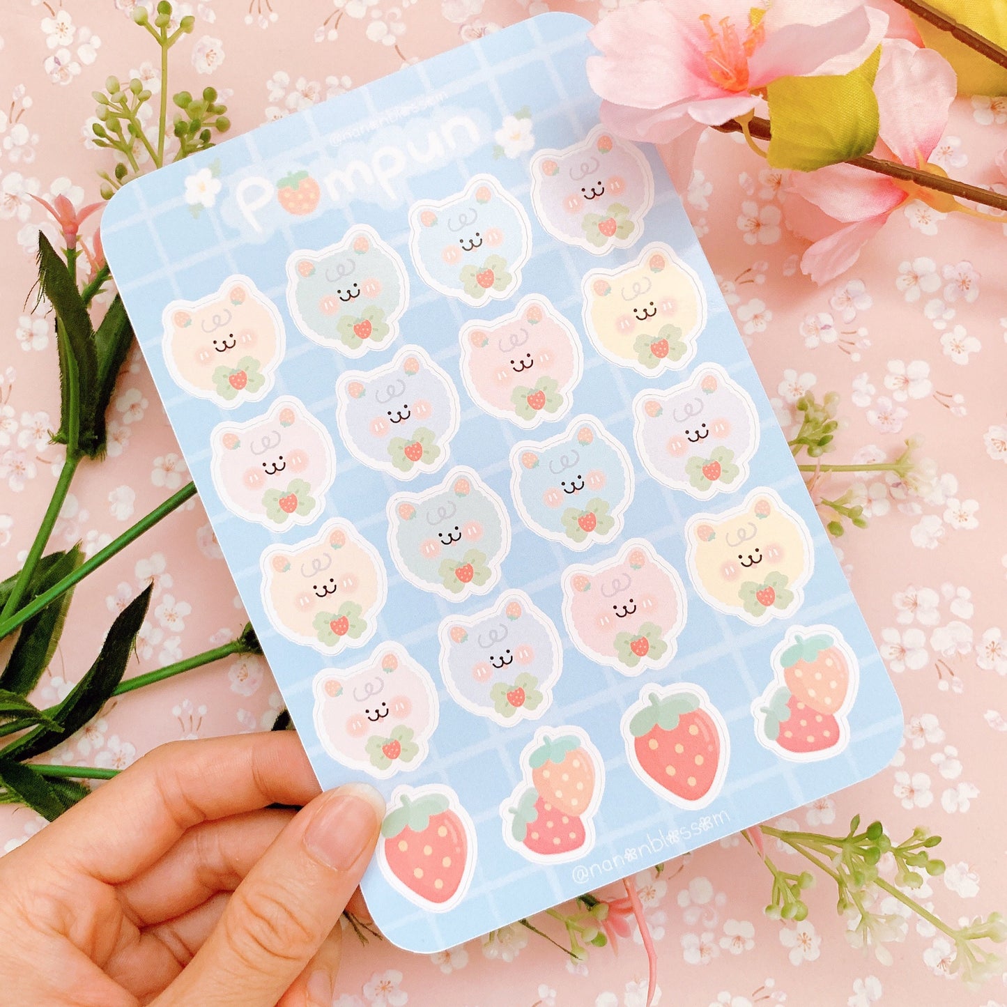 Pompun | Original Character | Matte Vinyl Sticker sheets