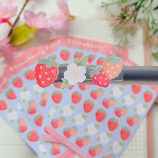 Strawberry Field | Matte Vinyl Sticker sheet