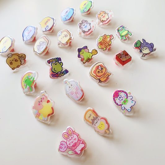 Assorted 1.5” Acrylic Pins (Only Available to Canada Customers)