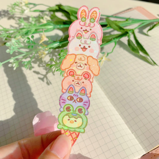 Kudamono Icecream | Holographic Vinyl Sticker