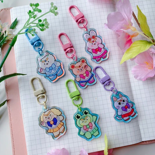 Sailor Kudamono Friends | Mini Rainbow Acrylic Charm | 1.5 inch