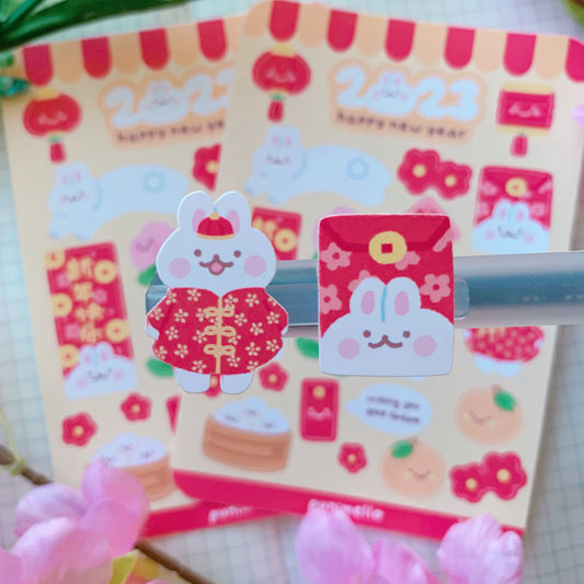 Lunar New Year | Year of the Rabbit | Matte Vinyl Sticker sheet