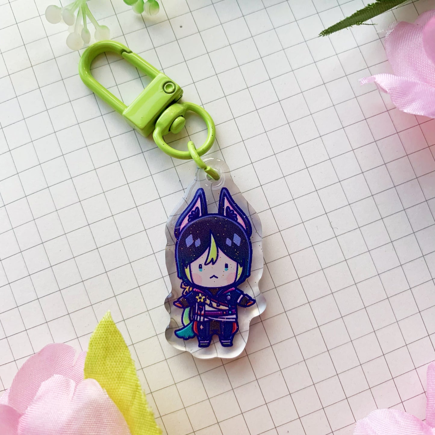 Genshin Baby | Genshin Impact | Mini Sparkly Acrylic Charm | 1.5 inch
