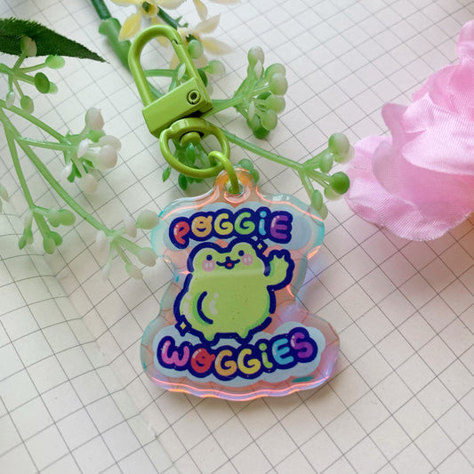 Poggie Woggies Froggy | Mini Rainbow Acrylic Charm | 1.5 inch