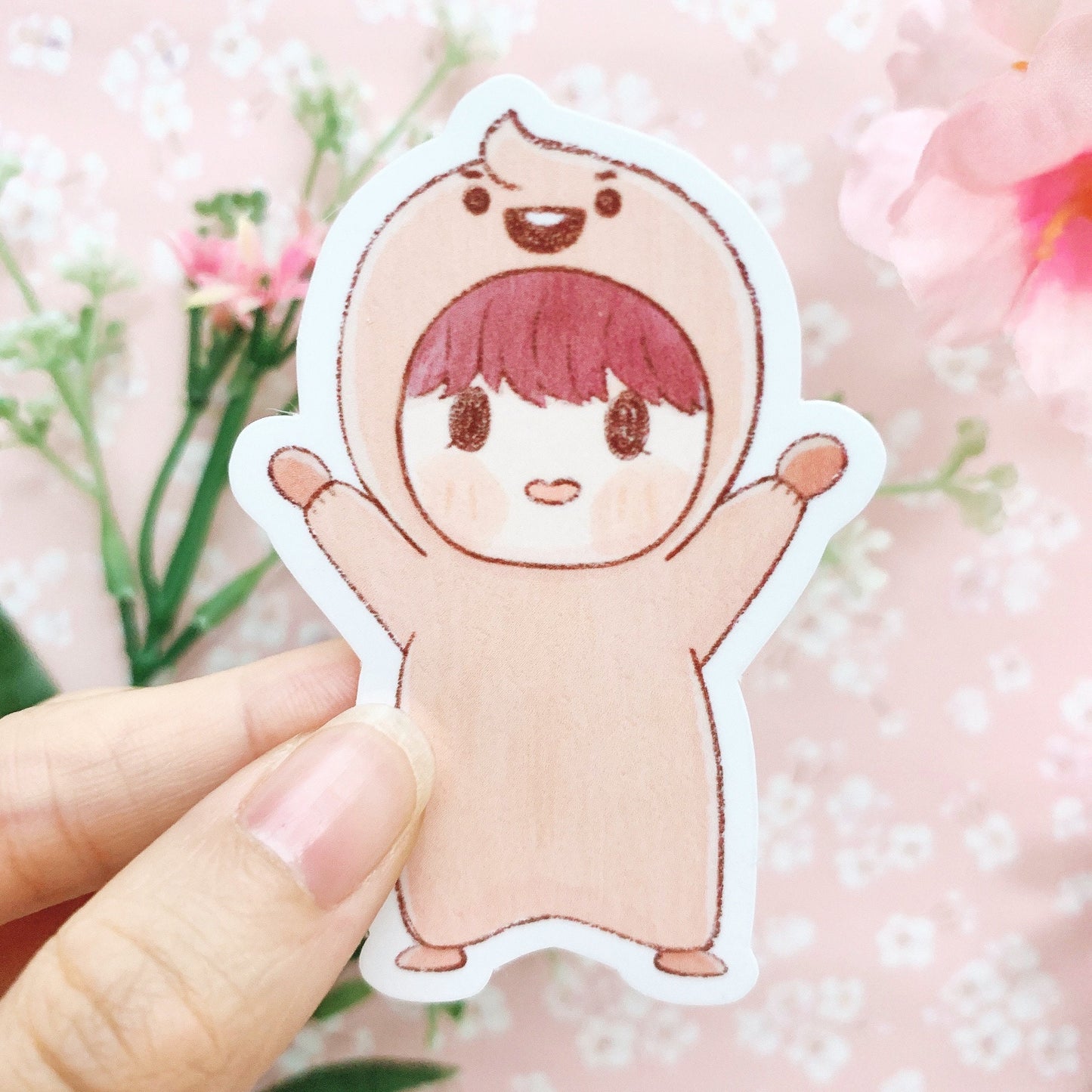 BTS in onesies | Vinyl Stickers