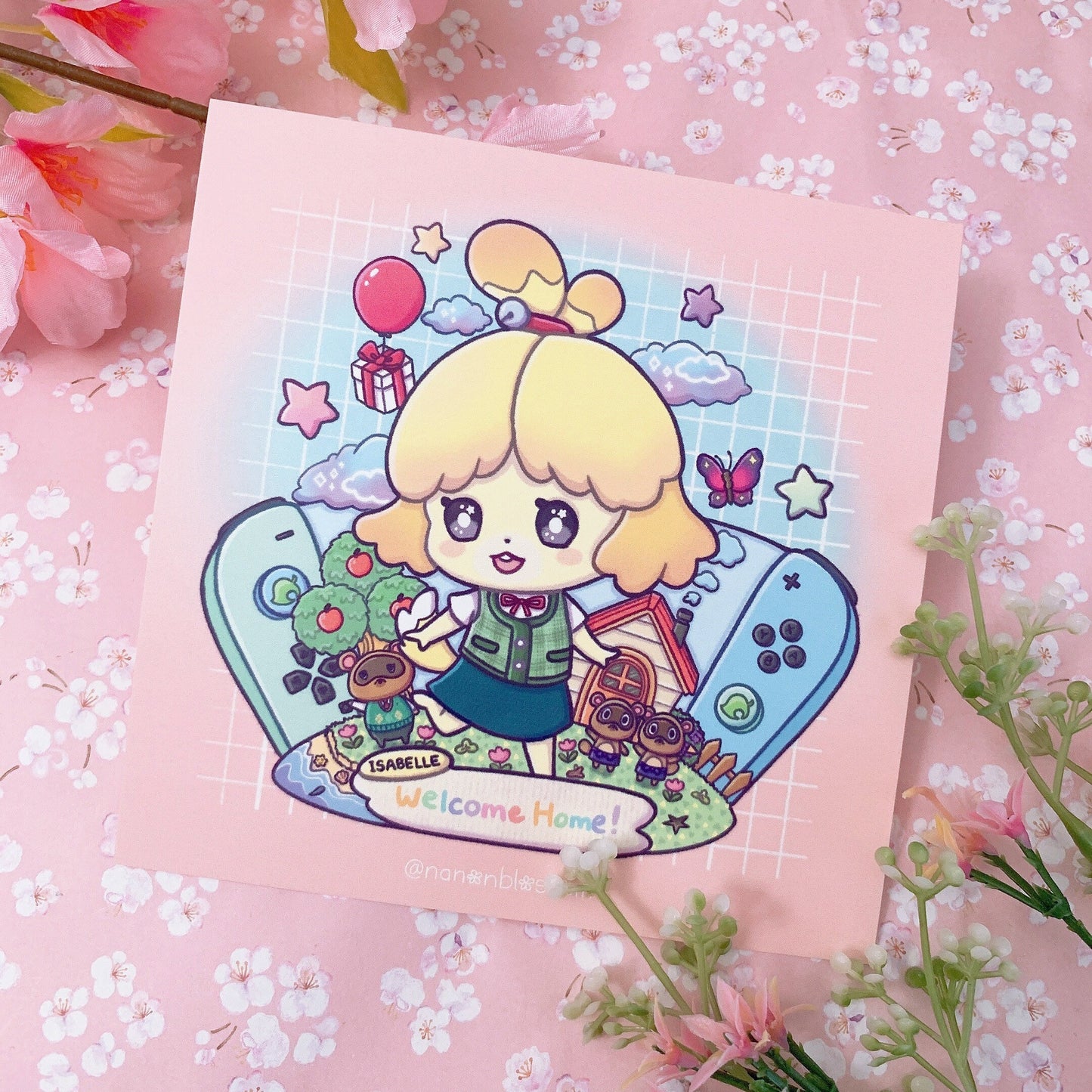 Isabelle ACNH | Animal Crossing | 5”x5” Print
