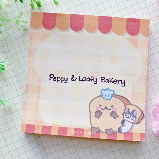 Peppy & Loafy's Bakery | Memopad (50 sheets)