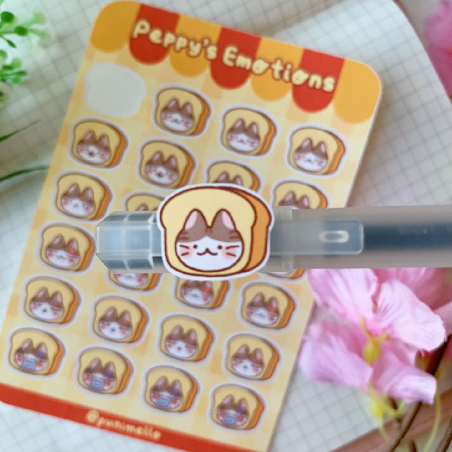 Peppy’s Emotions | Matte Vinyl Sticker sheets