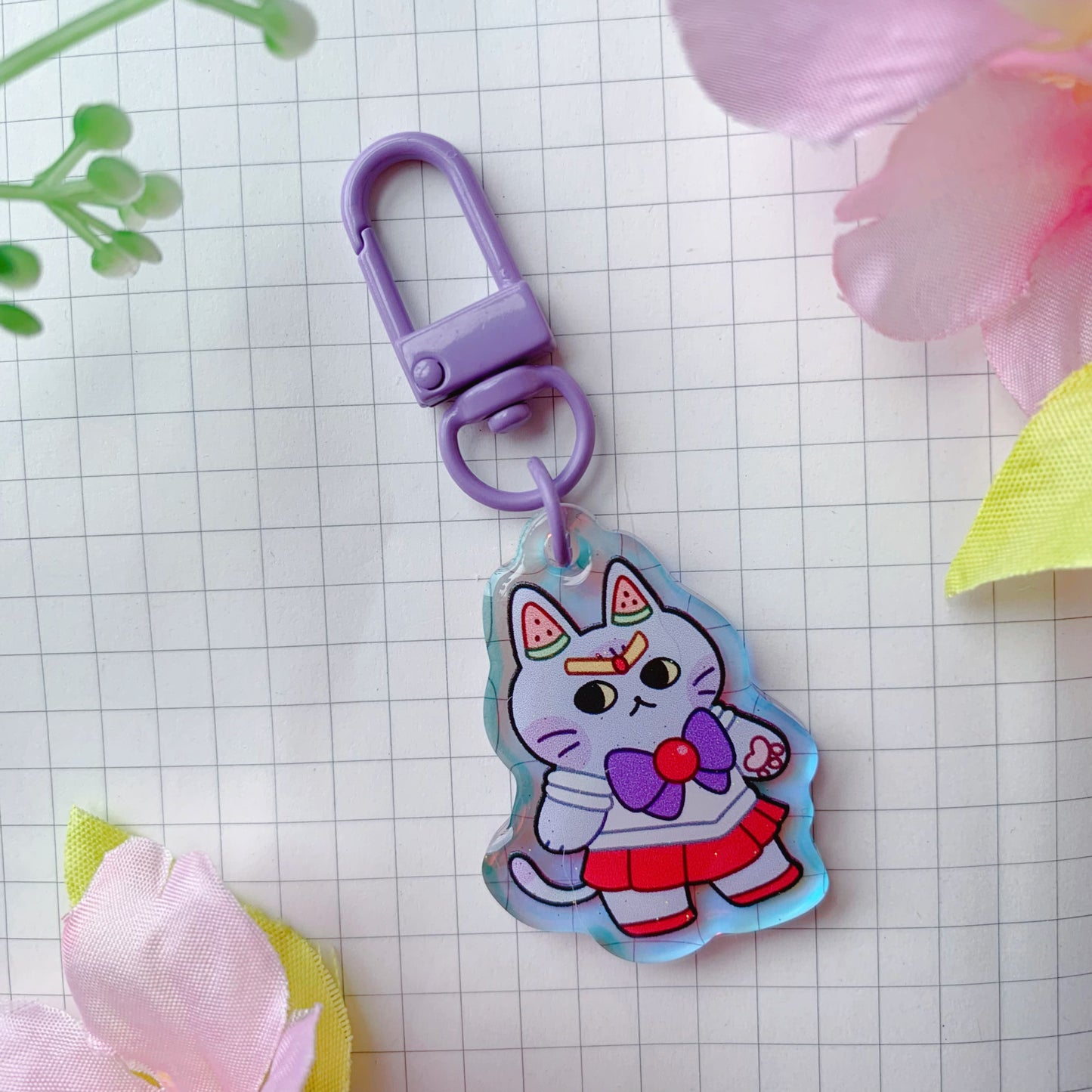 Sailor Kudamono Friends | Mini Rainbow Acrylic Charm | 1.5 inch
